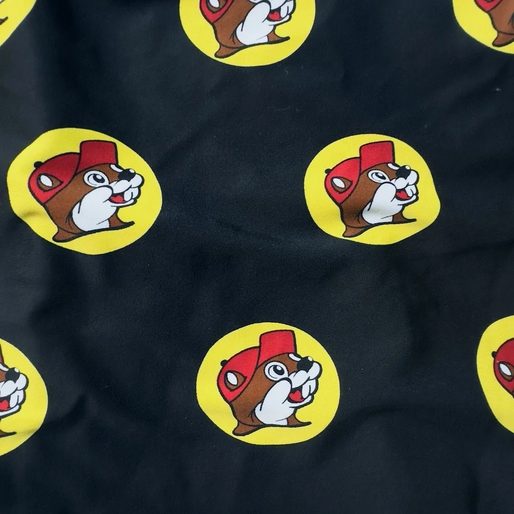 Buc-ee's Women's Small Black Logo Print One Piece Swimsuit‎ Bathing Suit Bucees